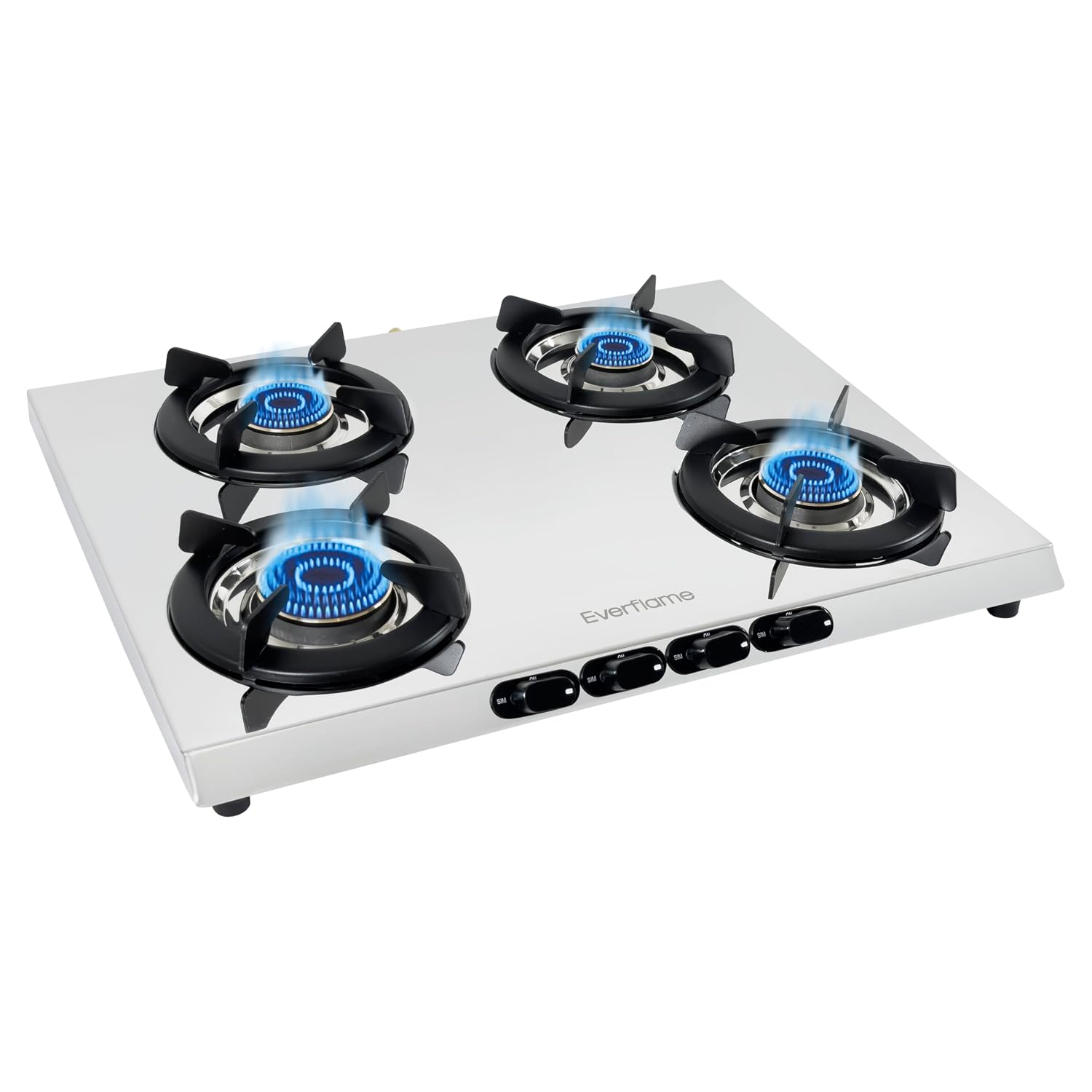 Everflame Aurum 3 Burner Gas Stove | ISI Certified | Manual Ignition LPG Gas Stove | 5G Brass Burner | 5 Years Warranty on (Glass & Burners) + 2 Years Comprehensive Warranty + Doorstep Service - Image 7